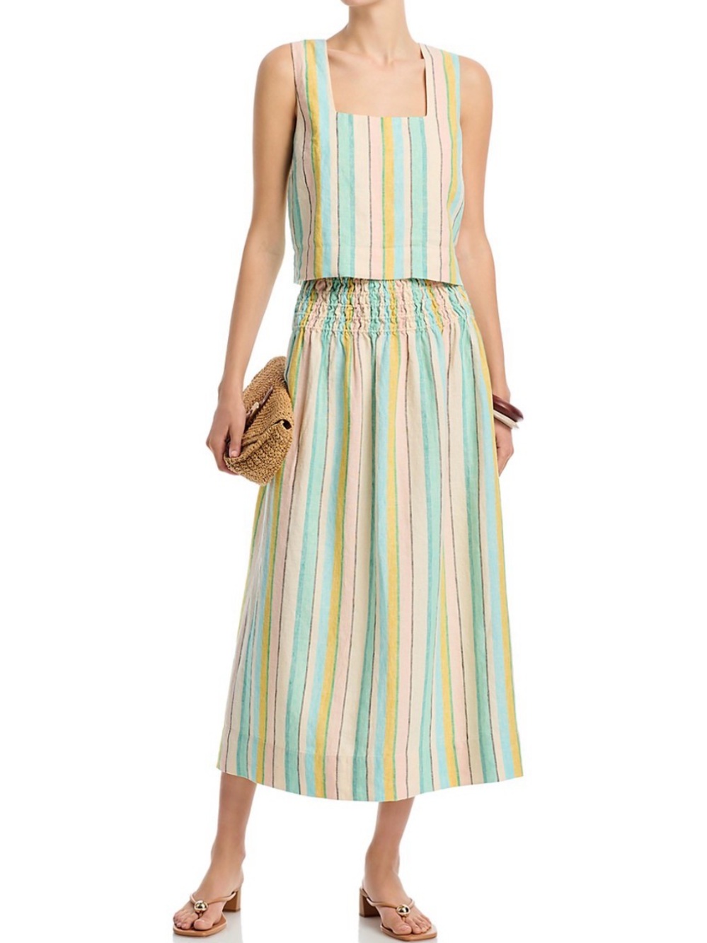 Rails Akita crop top and Alessa smocked skirt size medium NWOT